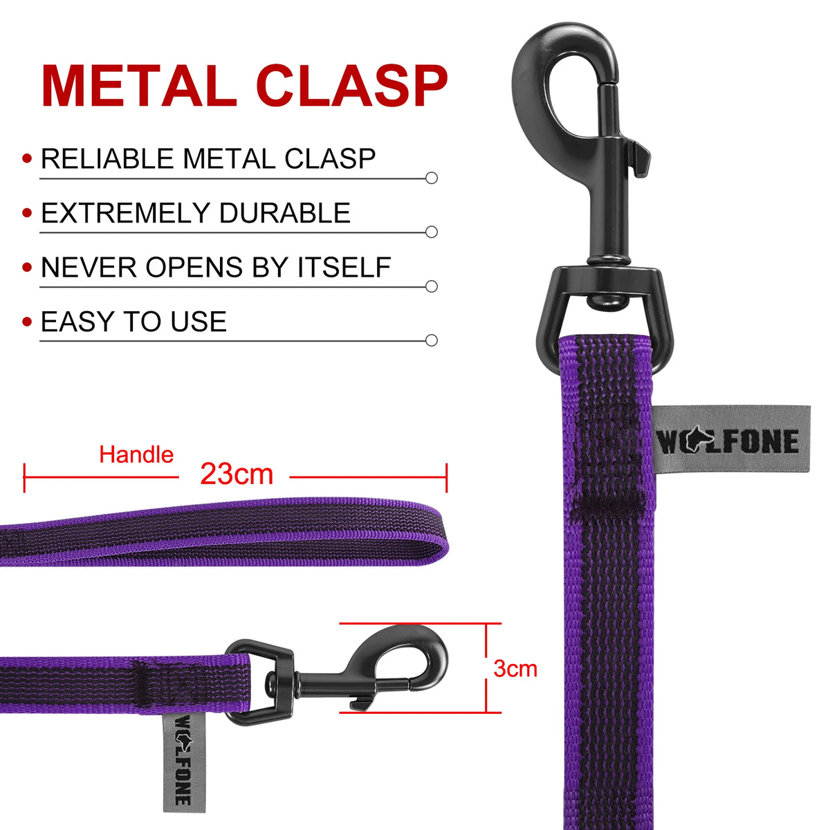 Leash clip detail